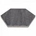 Soft Comfort Zeskant 60x60x4cm Grijs/Zwart