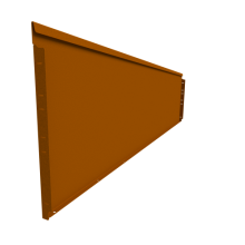 Rigidline corten hoogte 56 cm - lengte 216 cm - incl. grondnagels