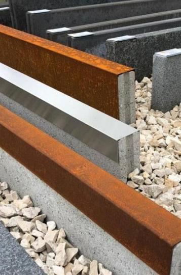 Eccoborder Betotop corten 200cm - t.b.v. opsluitband 6x20x100 cm