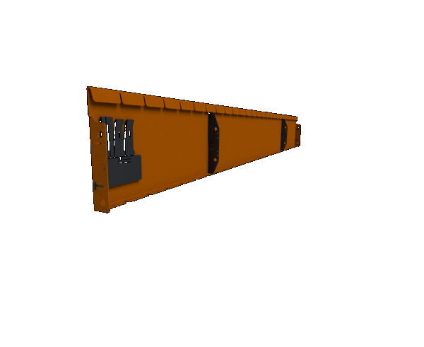 Flexline corten hoogte 24 cm - lengte 216 cm - incl. grondnagels