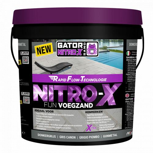 Gator Nitro X fijn Donkergrijs voegmortel 12,5 kg